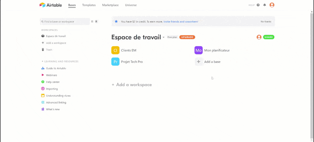 Créer votre propre CRM avec Airtable