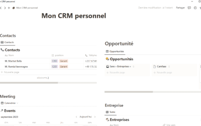 Comment créer un CRM avec l&rsquo;application NOTION ?